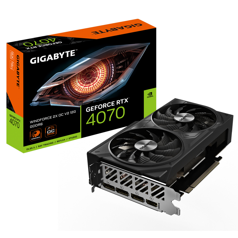 Tarjeta de Video GIGABYTE Nvidia GeForce RTX 4070, 12 GB, 192 Bit, GDDR6, HDMI, 3xDP, PCIe 4.0