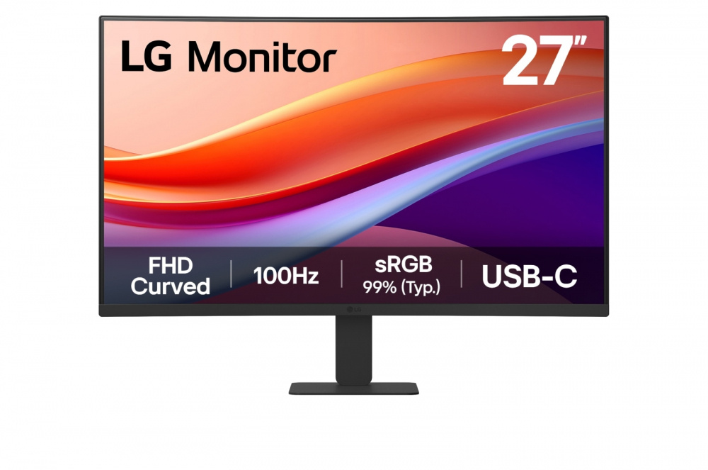 Monitor Curvo LG 27U421A-B LED 27", 1920x1080 Full HD, 100Hz, HDMI, Negro, 27U421A
