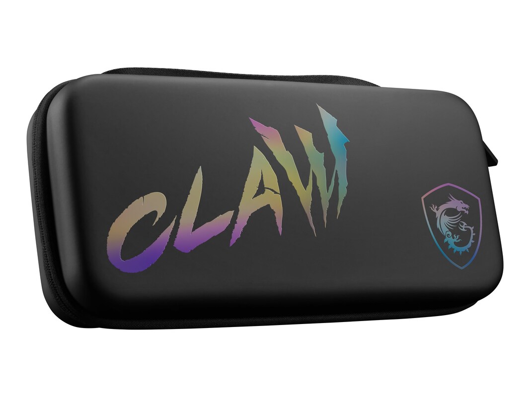 Estuche rígido MSI Claw Travel Case ll, Compatible con Consolas MSI Claw, Cremallera, Negro