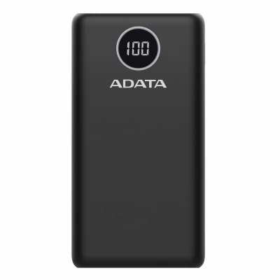 Power Bank Adata P20000QCD, 20,000 mAh, 1xUSB-C, 2xUSB 2.0, 3 puertos, color Negro