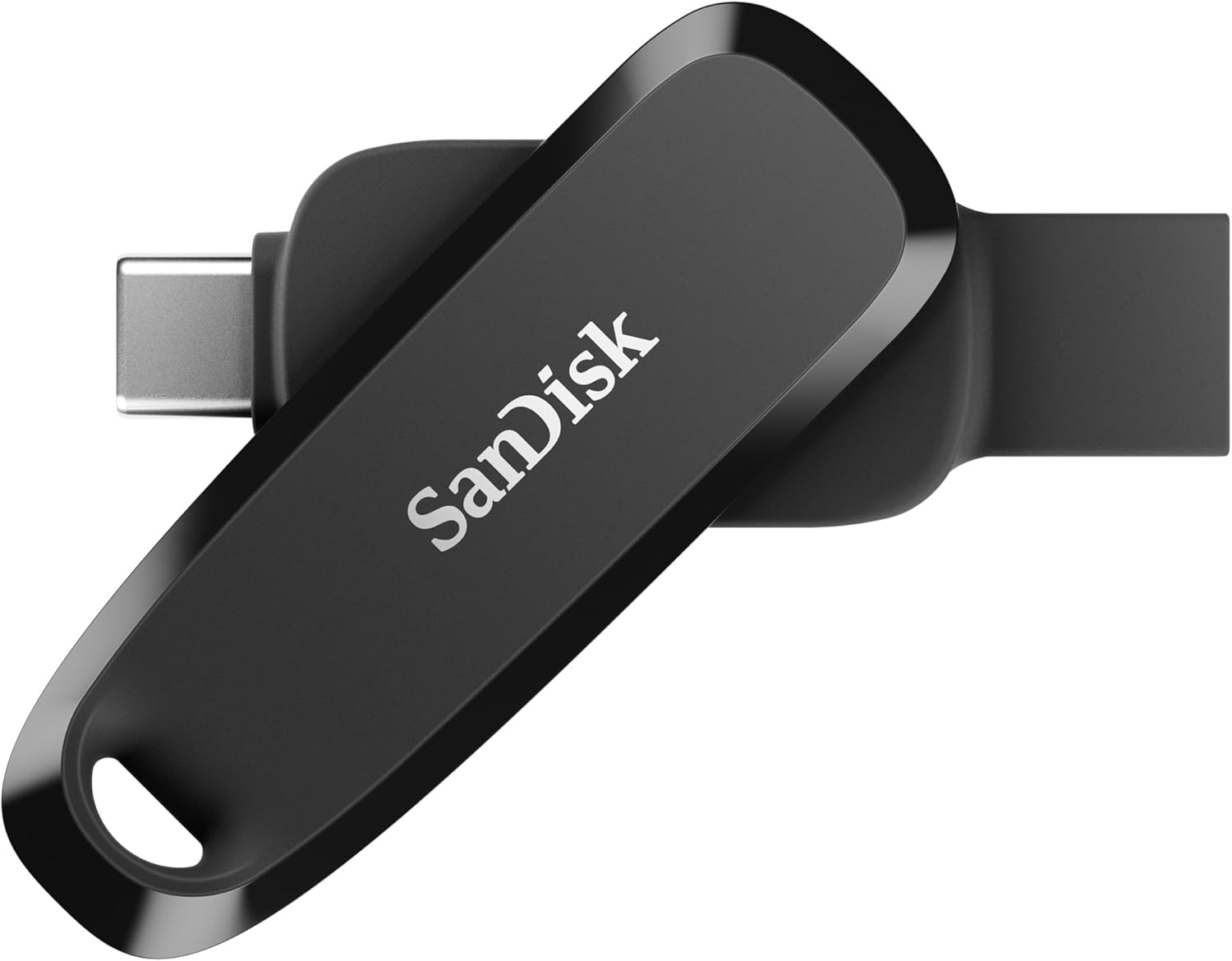 Memoria sandisk 128gb usb 3.2 gen1 phone drive para android tipo-c/tipo a negro giratoria sdddc6-128g-g46