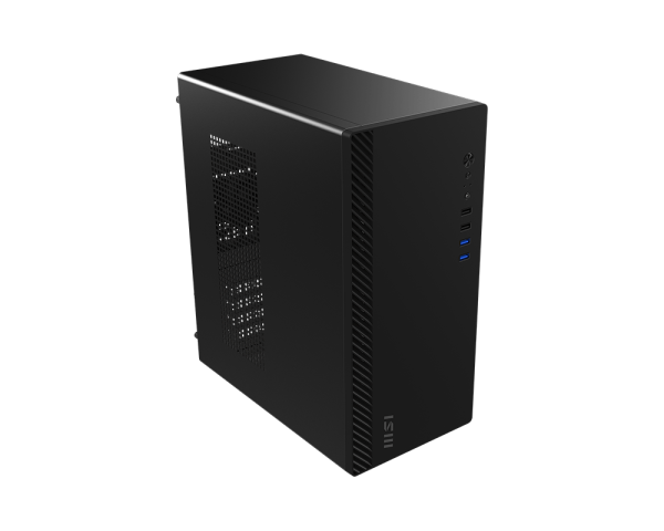 Gabinete msi pro shield m100p / media torre / micro atx/mini itx/ sin fuente/pc