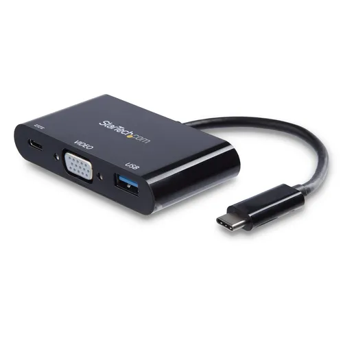 Adaptador USB 3.0 Macho - VGA Hembra, Negro