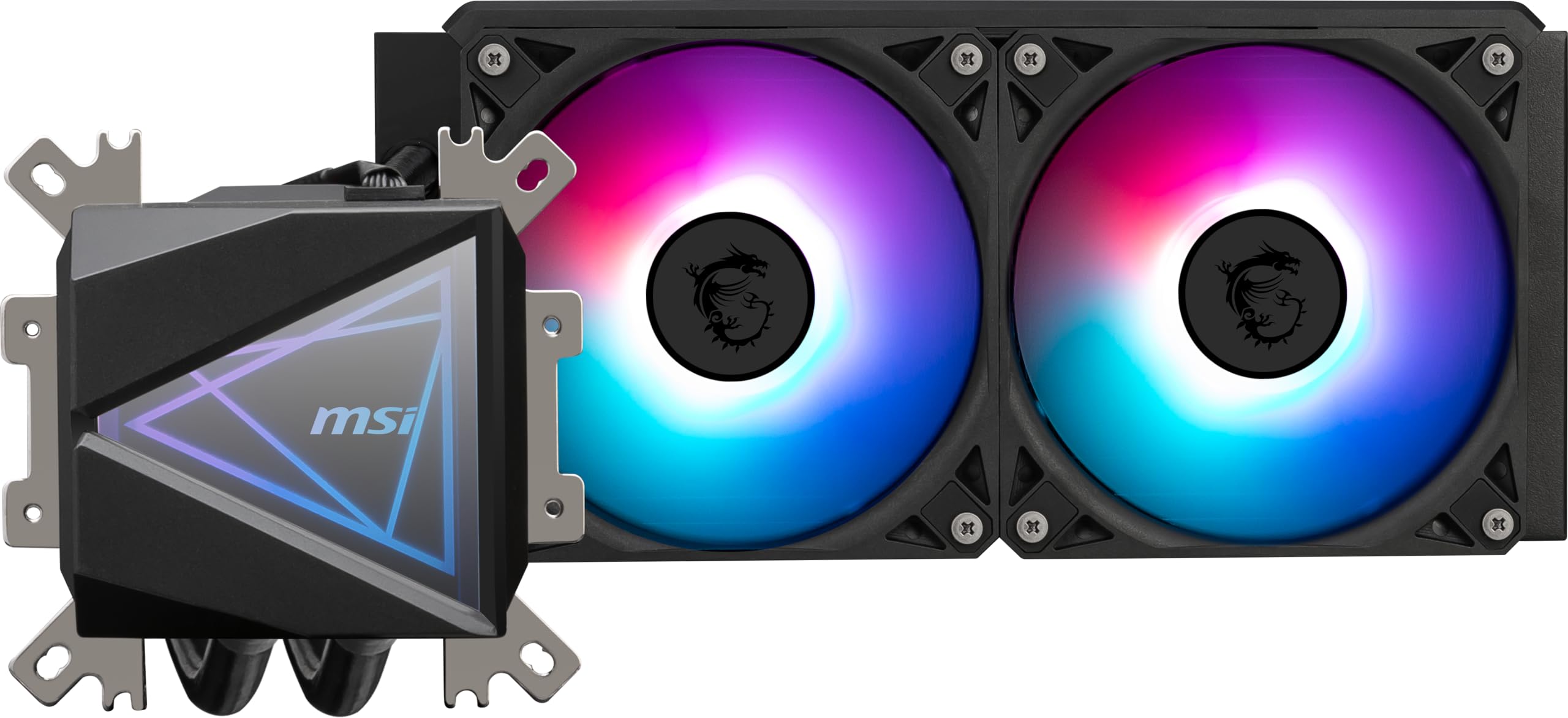 Disipador de enfriamiento liquido ms mag coreliquid i240 / black / 240mm / intel ,1700, 1851 / amd am5, am4 / rgb