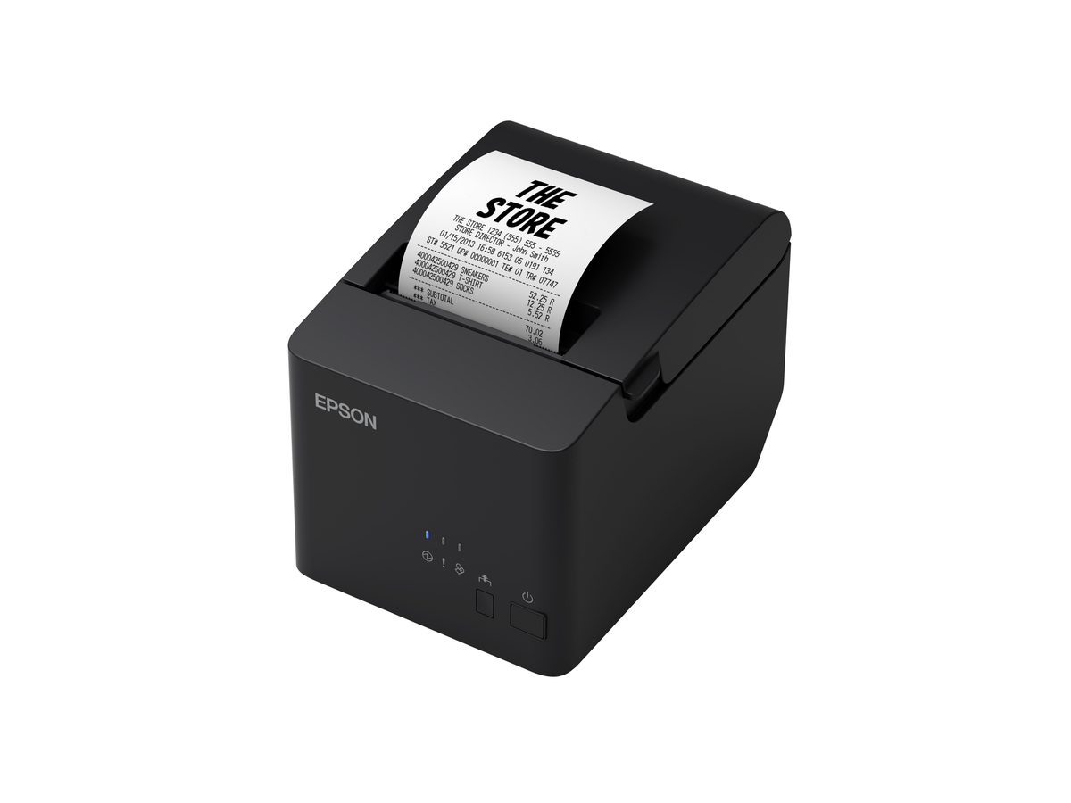 Miniprinter epson tm-t20ivl-002, termica, 80 mm o 58 mm, usb, ethernet, autocortador, negra, C31CL45002