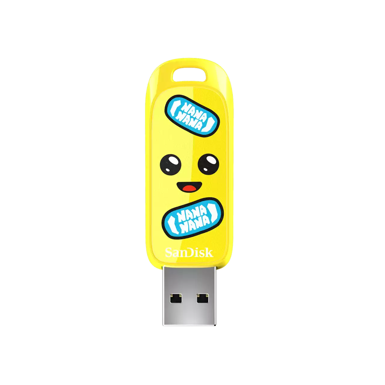 Unidad flash USB SanDisk Fortnite, Edición Peely - 64GB, Amarillo, SDCZIF-064G-G46