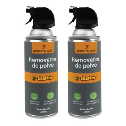 Paquete c/2 pzas aire comprimido perfect choice twopack de 330ml cada uno