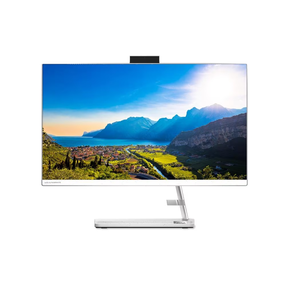 Aio Lenovo Ideacentre 3 24alc6/Ryzen 5 7430u  2.3 Ghz/8gb/256gb Ssd/23.8 Fhd/Color Blanco/Win 11 Home/1 Año En Centro De Servicio, F0G1014ALD