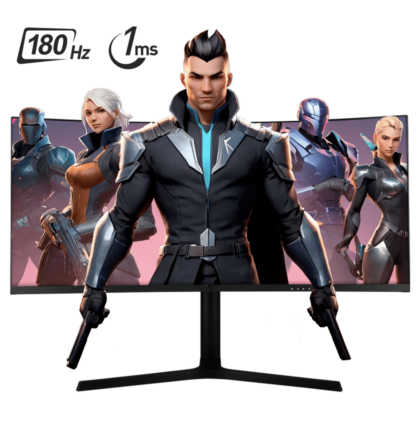 Monitor game factor vorago mg802 34 ultra wide quad hd curvo 1500r 180hz 1ms 2xdp 2xhdmi negro