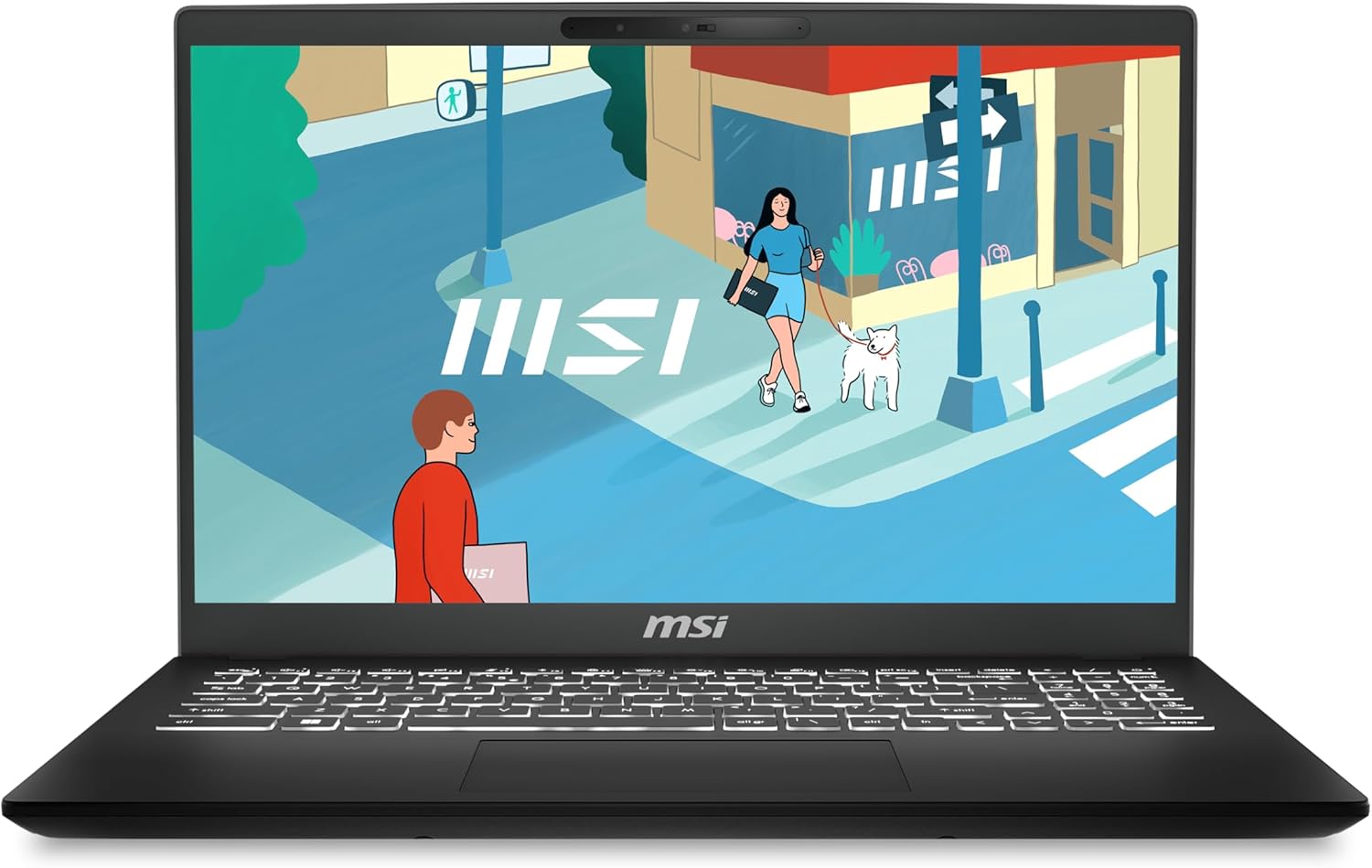 MSI Modern 15H AI 15.6 pulgadas portátil empresarial: Intel Core Ultra 9-185H, ARC Graphics, 32GB DDR5, 1TB NVMe SSD, Tipo-C, WiFi 6E, MODERN 15 H AI C2HMG-277MX, Negro
