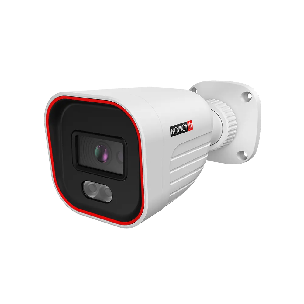 Cámara bala 2 mp de 20 m ir lente fija gran angular de 2,8 mm, dual ligth, mic incorporado, camera tampering, standard- line crossing, standard- sterile area, dda- line crossing,