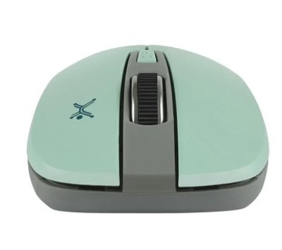 Mouse Perfect Choice Óptico Essential, RF Inalámbrico, 1600DPI, Turquesa/Gris