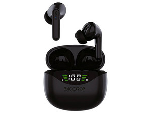 Backdrop Audífonos Intrauriculares con Micrófono TWS-3N, Inalámbrico, Bluetooth, Negro