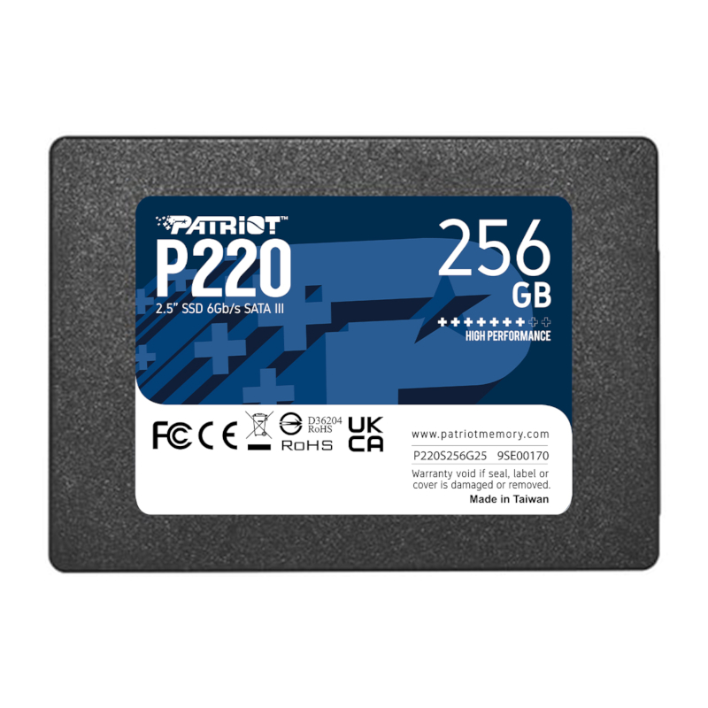 SSD Patriot P220 256GB SATA III 2.5" - P220S256G25