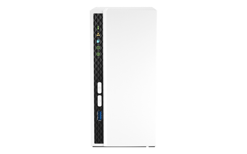 Qnap TS-233 NAS de 2 Bahías 3.5'', Cortex-55 2.0GHZ, 2GB DDR4, SATA, Mini Tower, 2x USB 2.0 - no incluye Discos