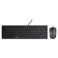Kit de Teclado y Mouse Quaroni KAQ01, Alámbrico, USB, Negro (Español)