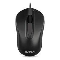 Mouse Quaroni Óptico MAQ01N, Alámbrico, USB, 1200DPI, Negro