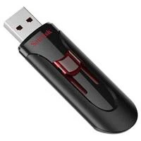 Memoria USB SanDisk Cruzer Glide, 32GB, USB-A 3.0, Negro/Rojo