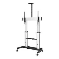 StarTech.com Soporte de Piso STNDMTV100 para Pantalla 60" - 100", hasta 100kg, Negro/Plata