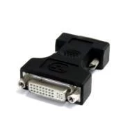 Adaptador de video dvi i a vga dvi i hembra hd15 macho negro startechcom mod dvivgafmbk
