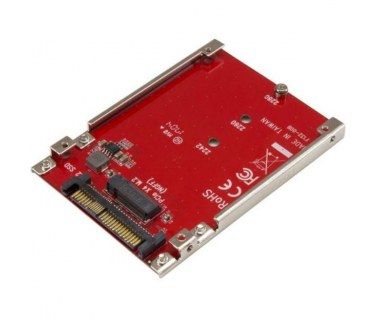 Startech.com tarjeta adaptador pci express m.2 a u.2 sff8639 para ssd nvme m.2 - conversor para ssd m.2 - tarjeta anfitrión para ssd m.2 - adaptador de interfaz - m.2 - m.2 card - u.2 - roj