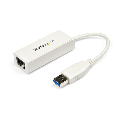Startech.com adaptador tarjeta de red externa nic usb 3.0 a 1gbps gigabit ethernet 1 puerto - 1x rj45 hembra - 1x usba - adaptador de red - usb 3.0 - gigabit ethernet - blanco