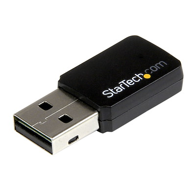 Startech.com usb 2.0 ac600 mini dual band wireless-ac network adapter - 1t1r 802.11ac wifi adapter - 2.4ghz / 5ghz usb wireless (usb433wacdb) - adaptador de red - usb 2.0 - wi-fi 5 - negro