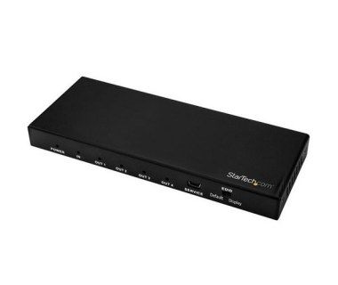 Startech.com splitter hdmi - de 4 puertos - 4k 60hz - divisor hdmi 1 entrada 4 salidas - splitter hdmi de 4 salidas - divisor de puertos hdmi - separador de vídeo/audio - 4 x hdmi - sobreme