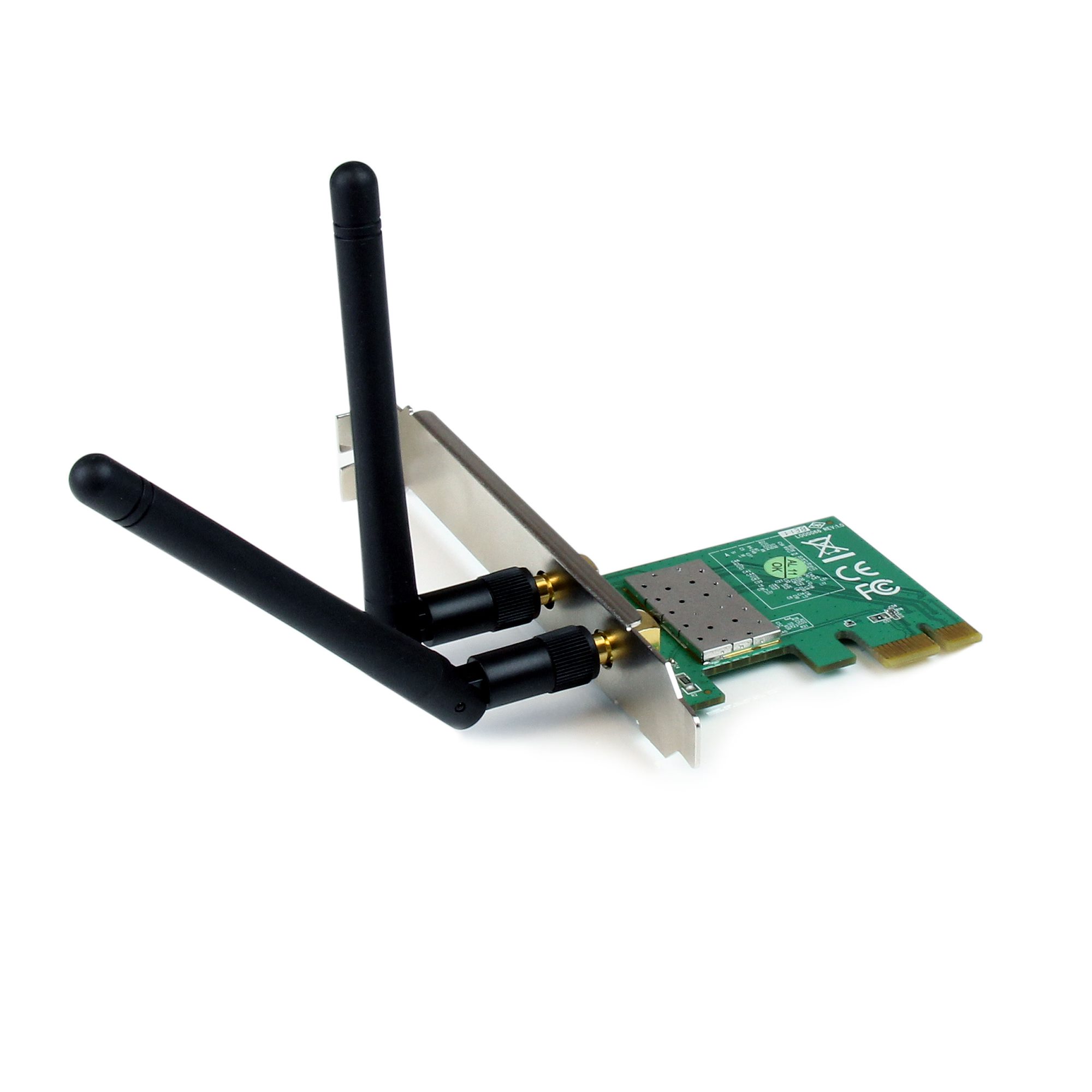 Tarjeta pci express adaptador pcie de red inalmbrica wireless wifi n 80211bgn 300mbps 2t2r startechcom mod pex300wn2x2