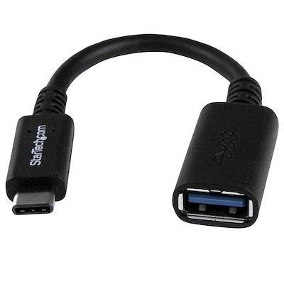 Startech.com adaptador usb 3.1 type-c a a - conversor usb-c - adaptador usb - 24 pin usb-c (m) a usb tipo a (h) - usb 3.0 - 15.2 cm - negro - para p/n: dk31c3hdpd, dk31c3hdpdue, dkm30chdpd,