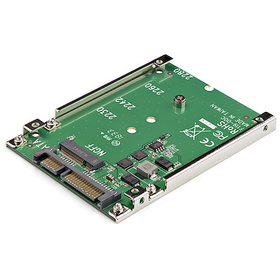 Startech.com adaptador conversor ssd m.2 ngff a sata de 2,5 pulgadas - convertidor m2 a sata - controlador de almacenamiento - 1 canal - sata 6gb/s - sata 6gb/s - para p/n: bracket125pt, br