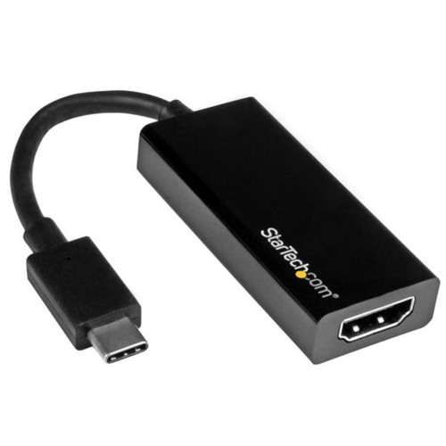 Startech.com cable adaptador externo conversor vídeo audio hdmi a vga - 1x hd15 hembra - 1x hdmi macho - 1x mini jack hembra - 1920x1200 - adaptador de vídeo - hdmi macho a hd-15 (vga), min