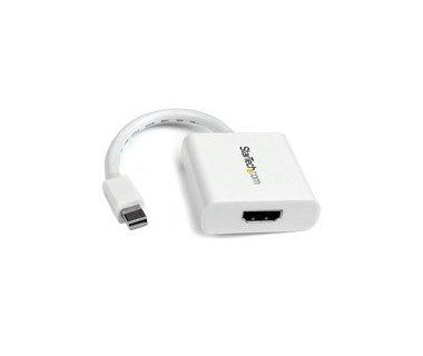 Startech.com adaptador de vídeo mini displayport a hdmi - cable conversor - hembra hdmi - macho mini dp - 1920x1200 - pasivo - blanco - adaptador de vídeo - mini displayport macho a hdmi he