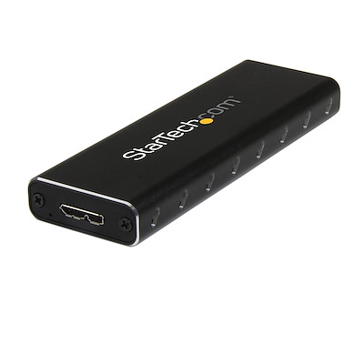 Startech.com adaptador ssd m.2 a usb 3.0 superspeed uasp con carcasa protectora - conversor ngff de unidad ssd - caja de almacenamiento - m.2 - sata 6gb/s - usb 3.0 - negro