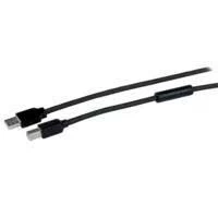 Cable usb activo de 15m para impresora 1x usb b macho a usb a macho activo amplificado usb 20 impresora negro startechcom mod usb2hab50ac