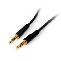 Cable de audio de 45m delgado estereo mini jack de 35mm macho a macho startechcom mod mu15mms