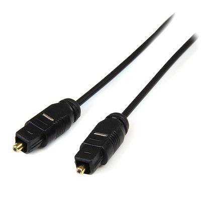Startech.com cable 3m toslink audio digital Óptico spdif delgado - negro - cable para audio digital (fibra óptica) - spdif - toslink macho a toslink macho - 3 m - fibra óptica - negro - par