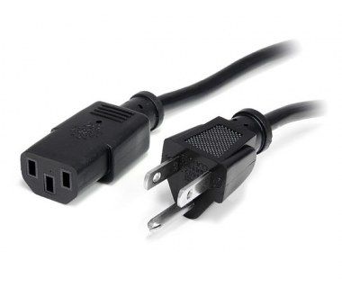 Startech.com cable de alimentación corriente de 3,6m para pc c13 a enchufe nema5-15p con toma a tierra - 18awg - cable de alimentación - nema 5-15 (m) a iec 60320 c13 - ca 125 v - 10 a - 3.