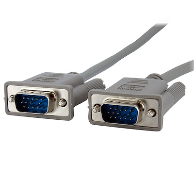 Startech.com cable de vídeo 1,8m para monitor vga - hd15 macho a macho - gris - cable vga - hd-15 (vga) (m) a hd-15 (vga) (m) - 1.8 m - gris - para p/n: cdp2vga, cdp2vgaucpw, mdp2vgaamm2m,
