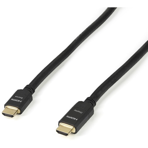 Startech.com cable hdmi de alta velocidad activo cl2 24awg de 20m - cable hdmi de instalación de pared ultrahd 4kx2k (hdmm20ma) - cable hdmi - hdmi macho a hdmi macho - 20 m - doble blindad