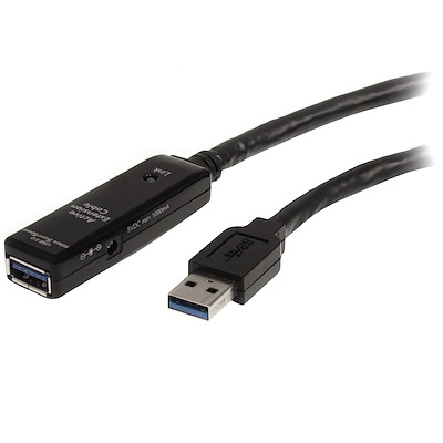 Startech.com cable extensor alargador usb 3.0 superspeed activo de 10m - usb a macho a hembra - negro - cable alargador usb - usb tipo a (m) a usb tipo a (h) - usb 3.0 - 10 m - activo - neg