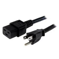 StarTech.com Cable de Poder NEMA 5-15P Macho - C19 Hembra, 1.8 Metros, Negro