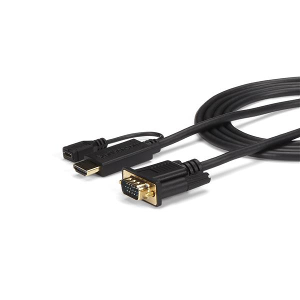 Cable adaptador de 3m convertidor activo hdmi a vga adaptador 1920x1200 1080p startechcom mod hd2vgamm10