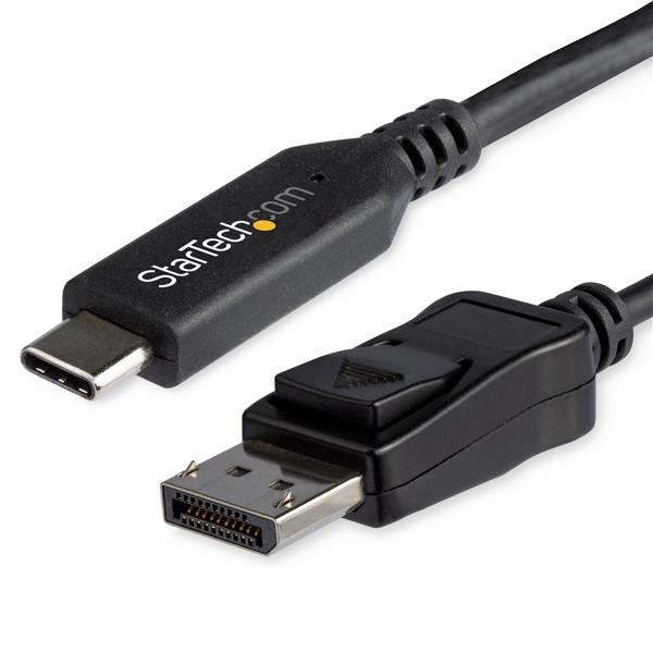 Cable adaptador de 18m usb c a displayport conversor usb tipo c a dp 8k 60hz hbr3 convertidor thunderbolt 3 displayport startechcom mod cdp2dp146b