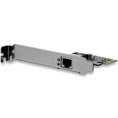 Startech.com adaptador tarjeta de red nic pci express pci-e de 1 puerto gigabit ethernet - 1x rj45 hembra - perfil doble - adaptador de red - pcie perfil bajo - gigabit ethernet - para p/n: