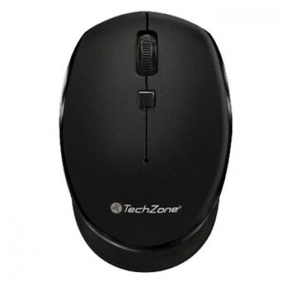 Mouse Ergonómico TechZone Óptico TZ19MOU01-INA, Inalámbrico, Negro